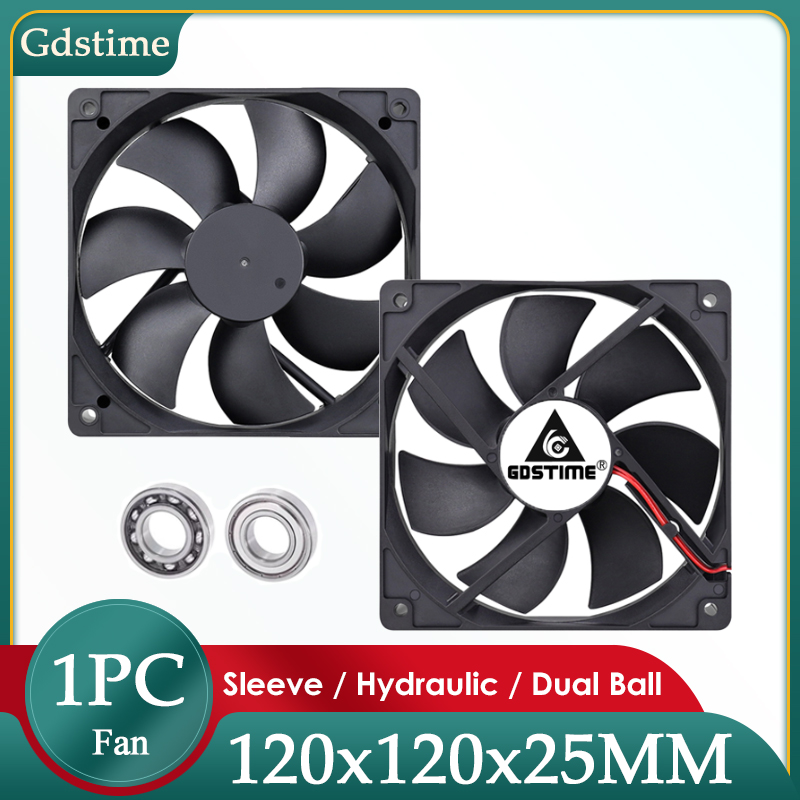 Esports Gaming Fan - Gdstime-コンピューターカバー付き冷却ファン,冷却ファン,換気装置,fg,pwm,usb,4ピン,DC 5v,12v,24v,48v,120mm 12025、120x120x25mm