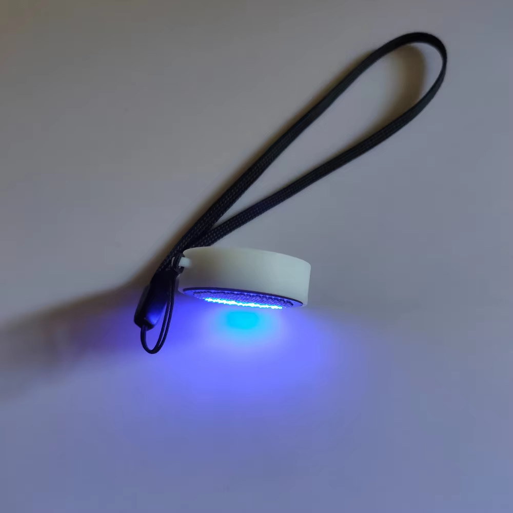 Esports Gaming Room - ラウンド型LED液体モーションアンビエントライトデスクトップオーナメントフローティングキーホルダーグリッターオイルフローチャーム、ゲーミングルーム、eスポーツ装飾に！