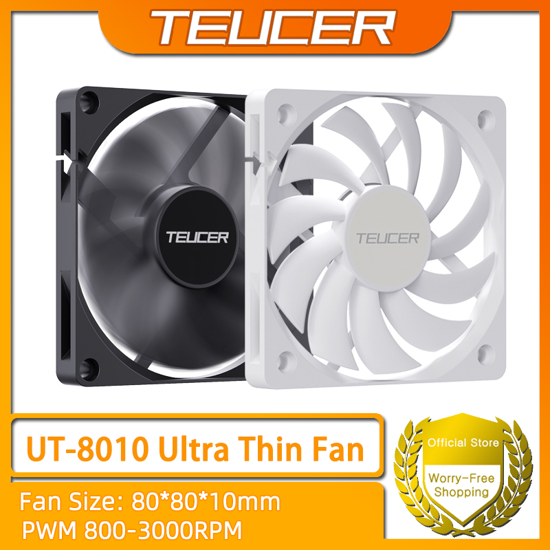 Esports Gaming Fan - TEUCER UT-8010 超薄型シャーシファン 80x10mm PWM 4ピン
