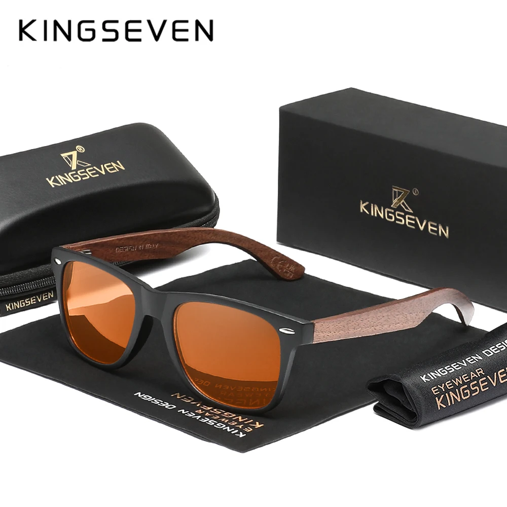 Gaming Glasses Blue - KINGSEVEN クラシック木製ブルーライトブロックメガネファッションメガネ男性女性コンピュータ保護スクエアフレーム眼鏡