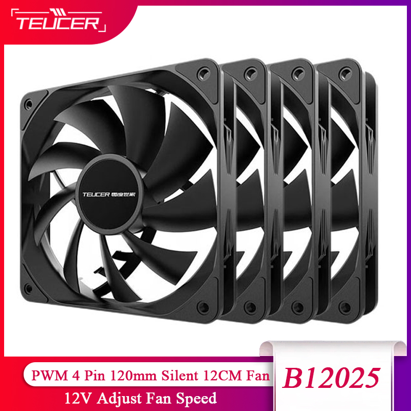 Esports Gaming Fan - TEUCER PC コンピュータケースファン PWM 4 ピン