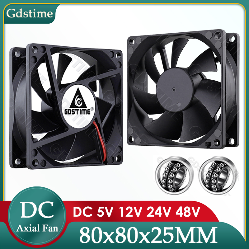 Esports Gaming Fan - Gdstime DC 5V 12V 24Vファン 80mm*25mm