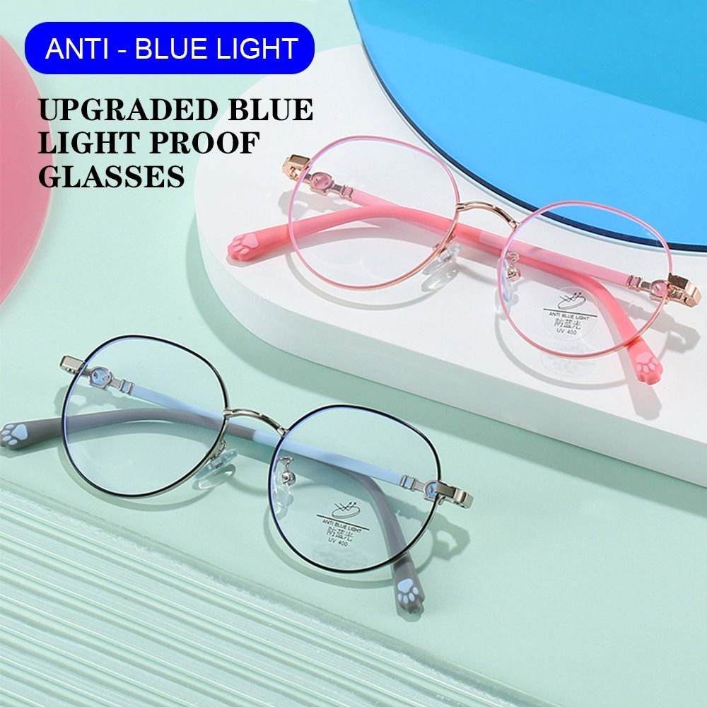 Gaming Glasses Blue - アンチブルーライト子供用メガネ,コンピューターの目の保護具,超軽量フレーム,アクセサリー