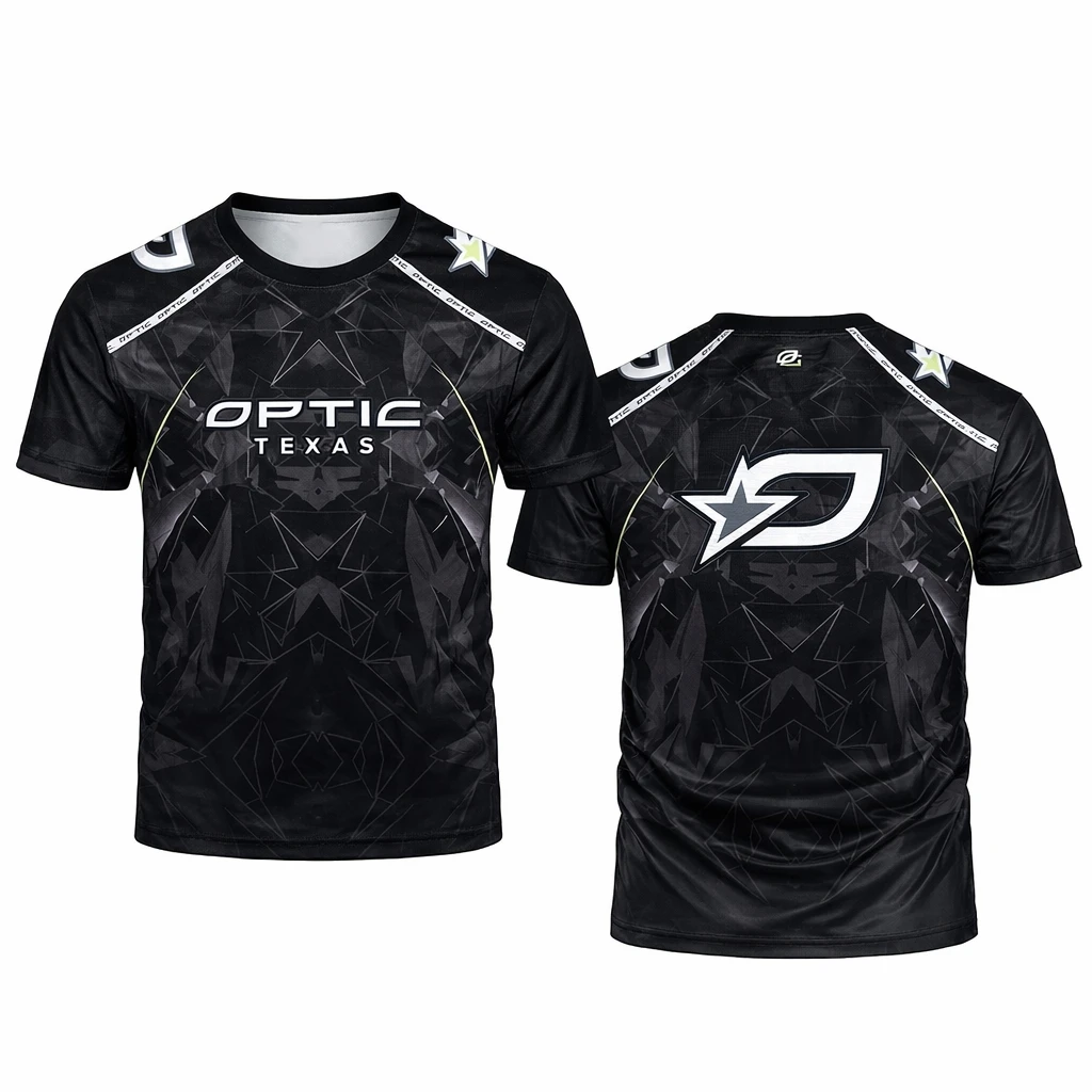 Esports Gaming Teams - オプティックテキサスeスポーツジャージ3DプリントポリエステルスポーツTシャツ男女兼用半袖ゲーミングチームTシャツラウンドネックカジュアルトップサマートップス