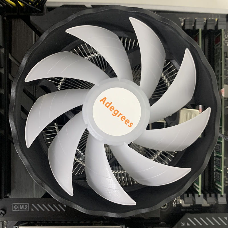 RGB CPU空冷クーラー 90mm PCプロセッサー冷却フ - Esports Gaming Fan のレビューと価格