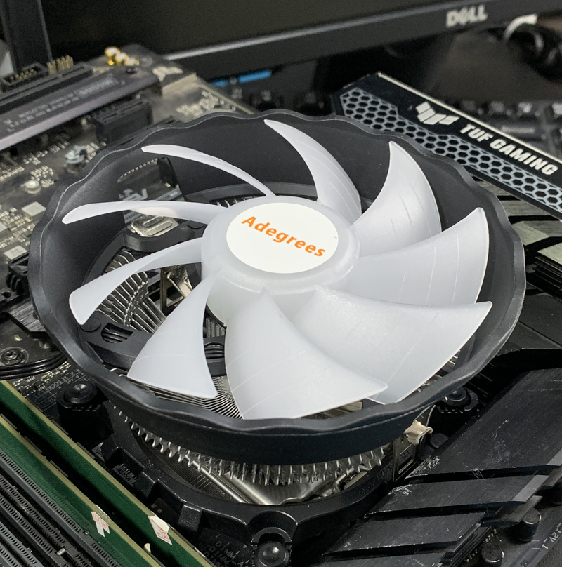 RGB CPU空冷クーラー 90mm PCプロセッサー冷却フ - Esports Gaming Fan のレビューと価格