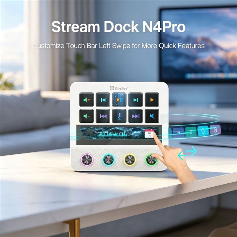 Mirabox N4 Pro 1 ストリームデッキコントロー - Elgato Stream Deck のレビューと価格