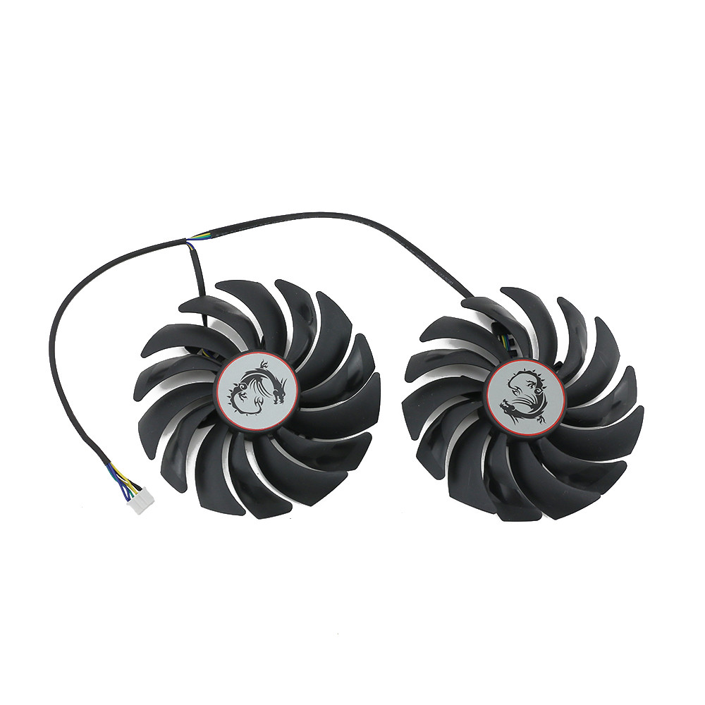 2個95ミリメートルPLD10010S12HHビデオカードフ - Esports Gaming Fan のレビューと価格