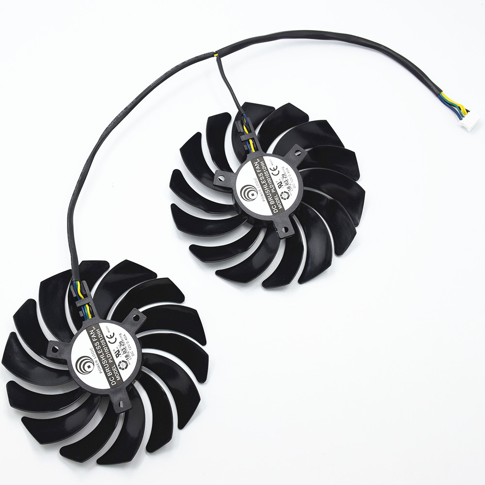 2個95ミリメートルPLD10010S12HHビデオカードフ - Esports Gaming Fan のレビューと価格