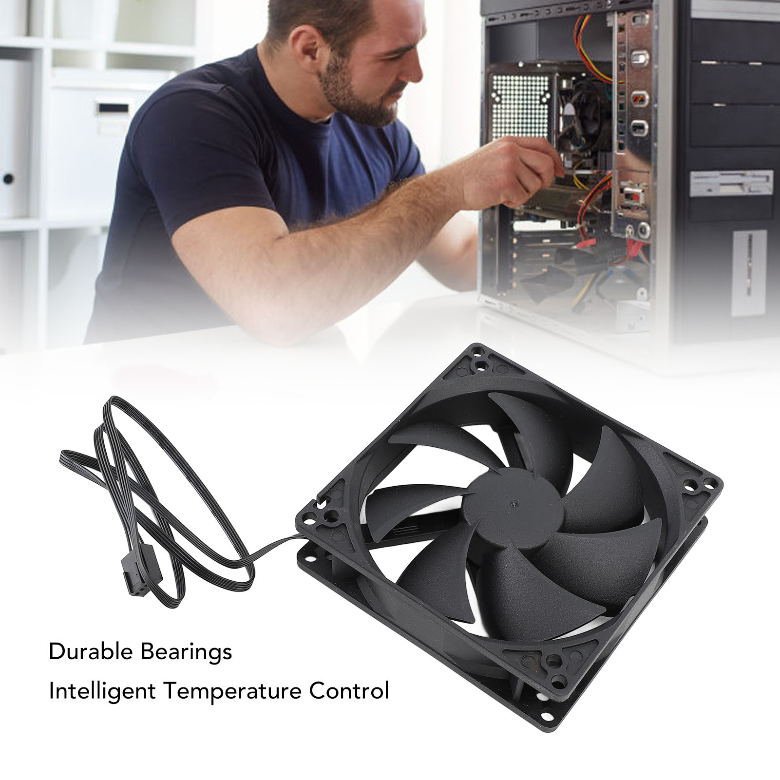 100mm PC PWM ケースファン 100mm デュアル - Esports Gaming Fan のレビューと価格