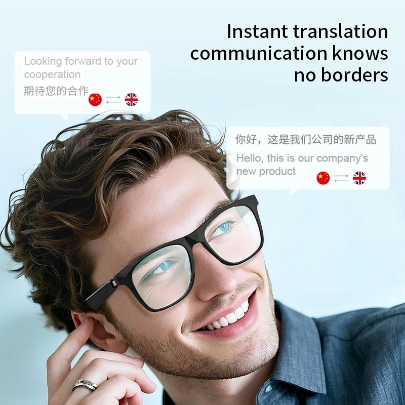 新型スマートオーディオBluetoothメガネ ブルーライト - Gaming Glasses Blue のレビューと価格