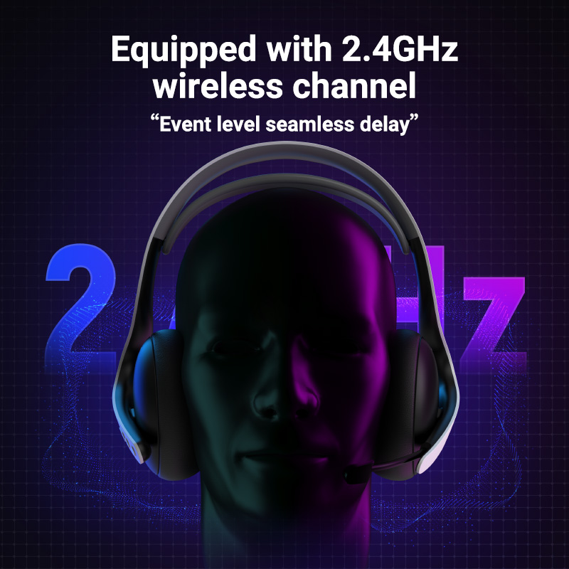 2.4Gワイヤレス/有線/BT A01ゲーミングヘッドセット - Esports Gaming Phone のレビューと価格