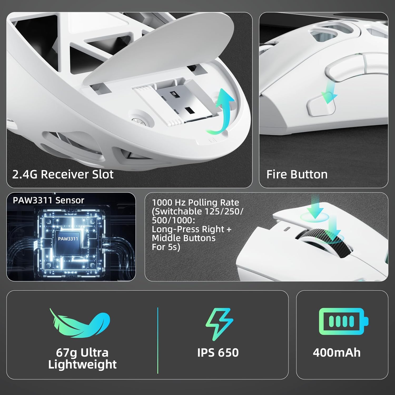 AULA SC620 新しいゲーミングマウス 有線/Blue - Esports Gaming Mouse Weight Adjustable のレビューと価格