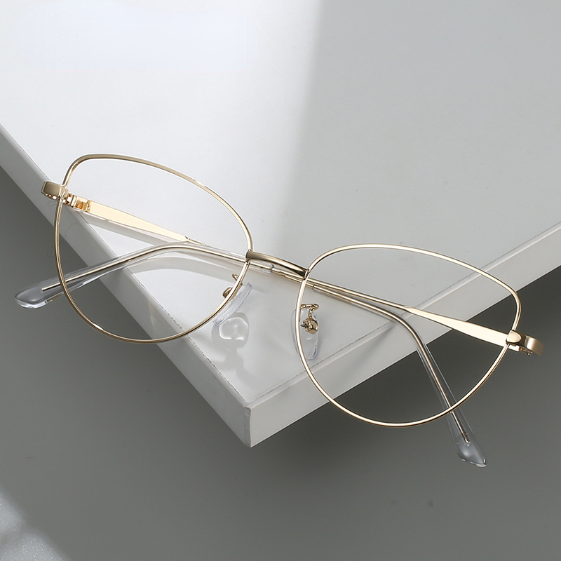 フォトクロミックキャットアイグラス,レトロメタルフレーム,ア - Gaming Glasses Blue のレビューと価格