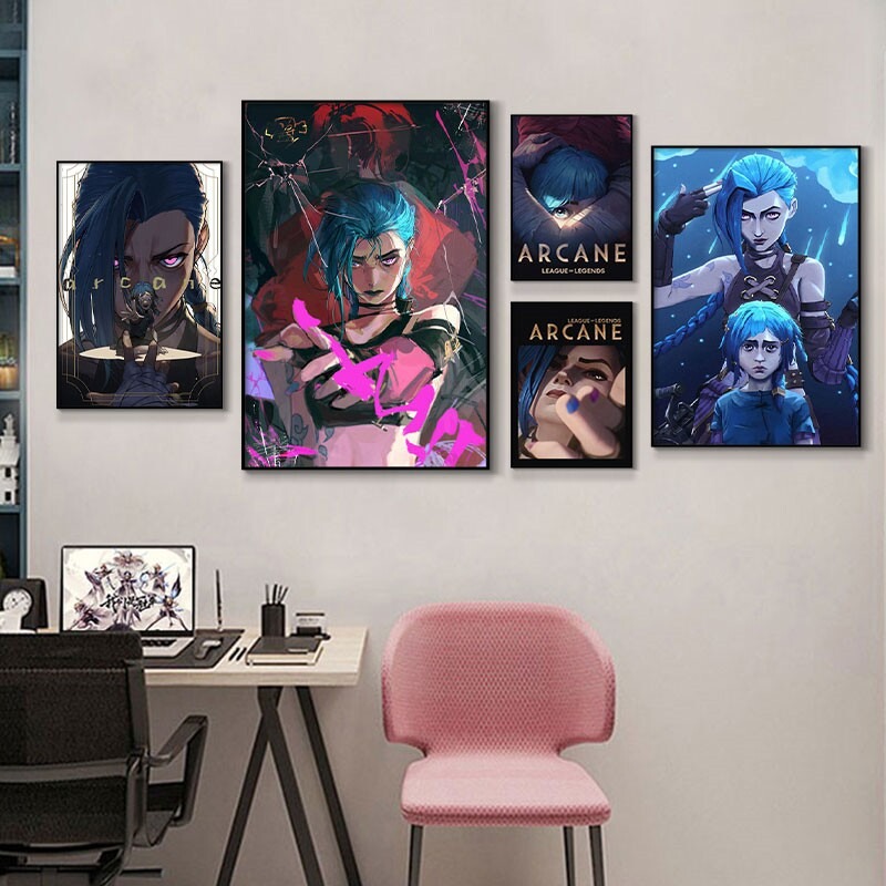 Arcane Jinx クローズアップポスター フレームなし - Esports Gaming Room のレビューと価格