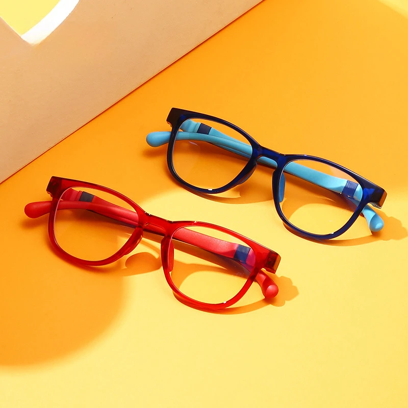 抗青色光子供メガネ正方形子供少年少女コンピュータ光学フレーム - Gaming Glasses Blue のレビューと価格