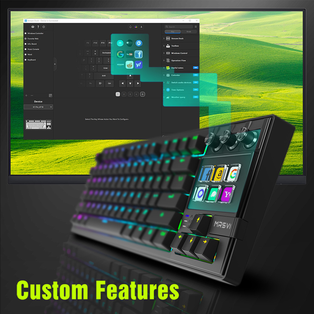 MRSVI K1 PRO ビジュアルLCD AIキーボード  - Elgato Stream Deck のレビューと価格