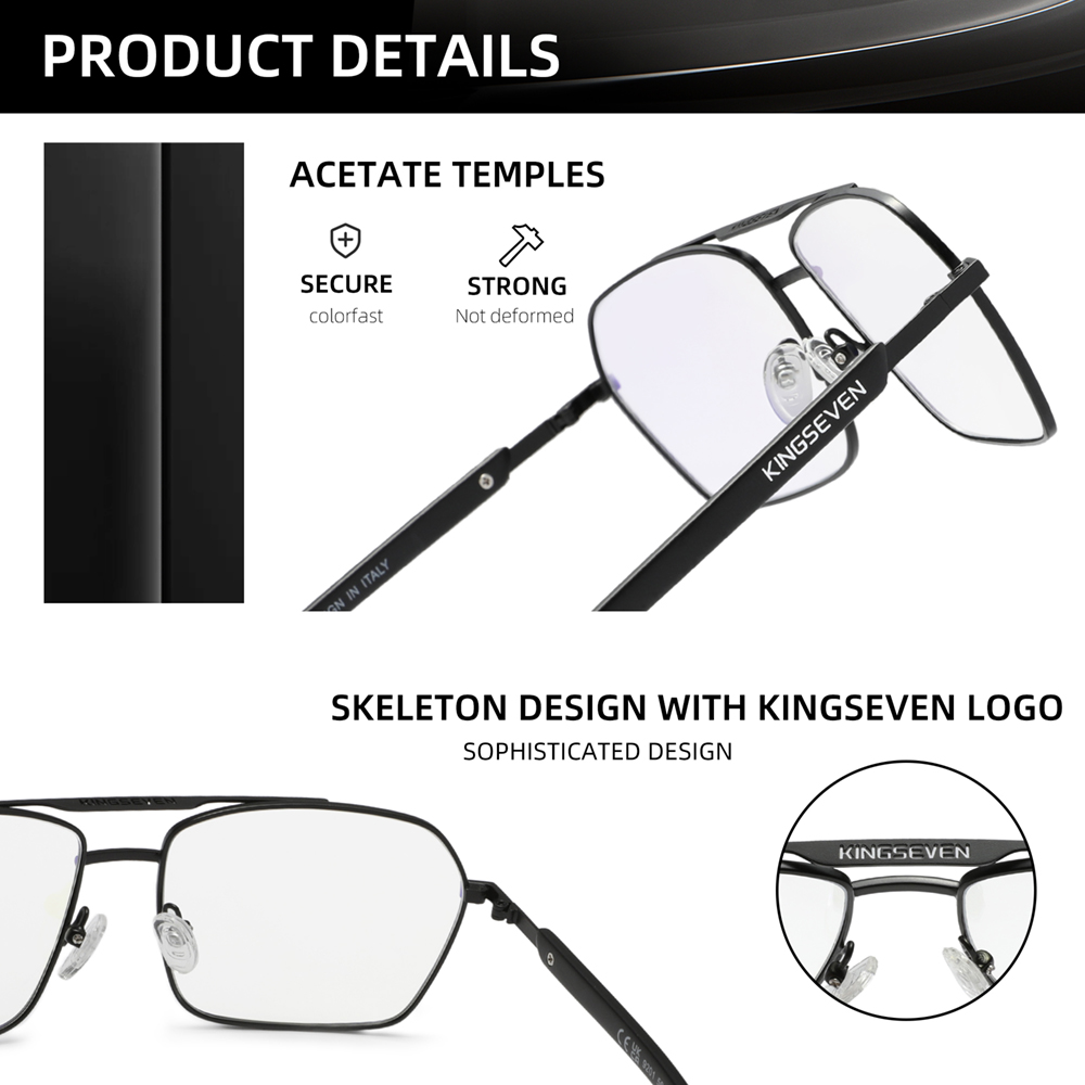 キングセブン-男性と女性のためのアンチブルーライトブロッキン - Gaming Glasses Blue のレビューと価格