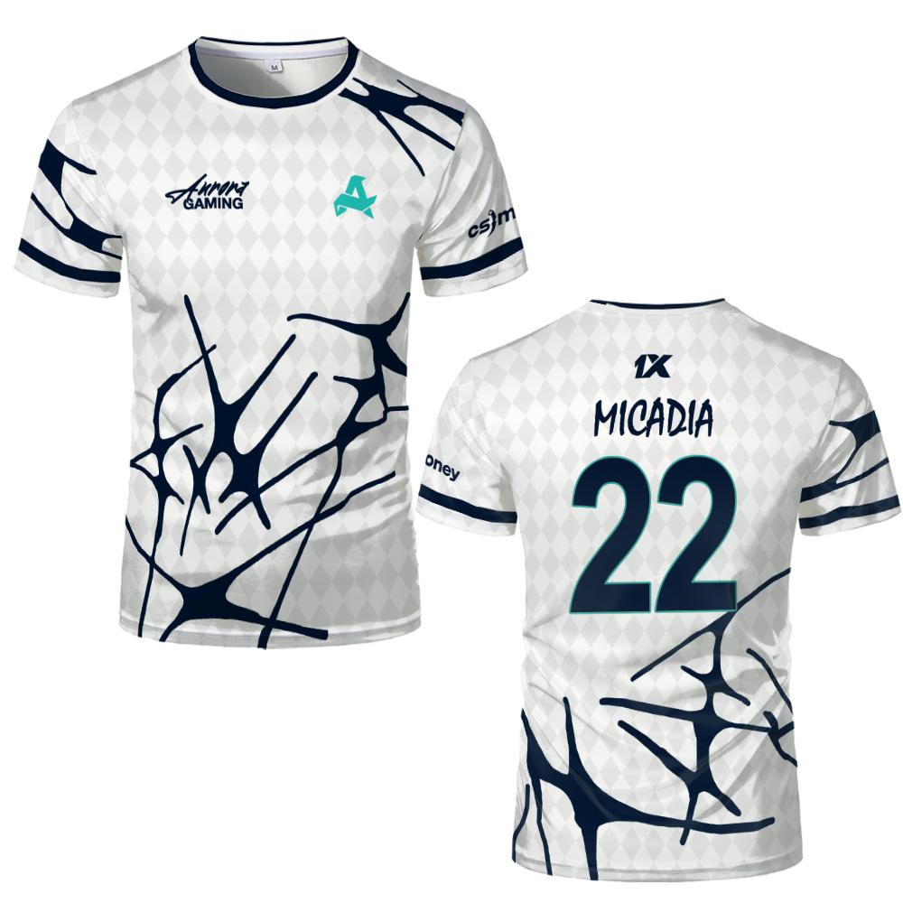 スポーツチーム オーロラ ゲーム ジャージー Tシャツ XA - Esports Gaming Teams のレビューと価格
