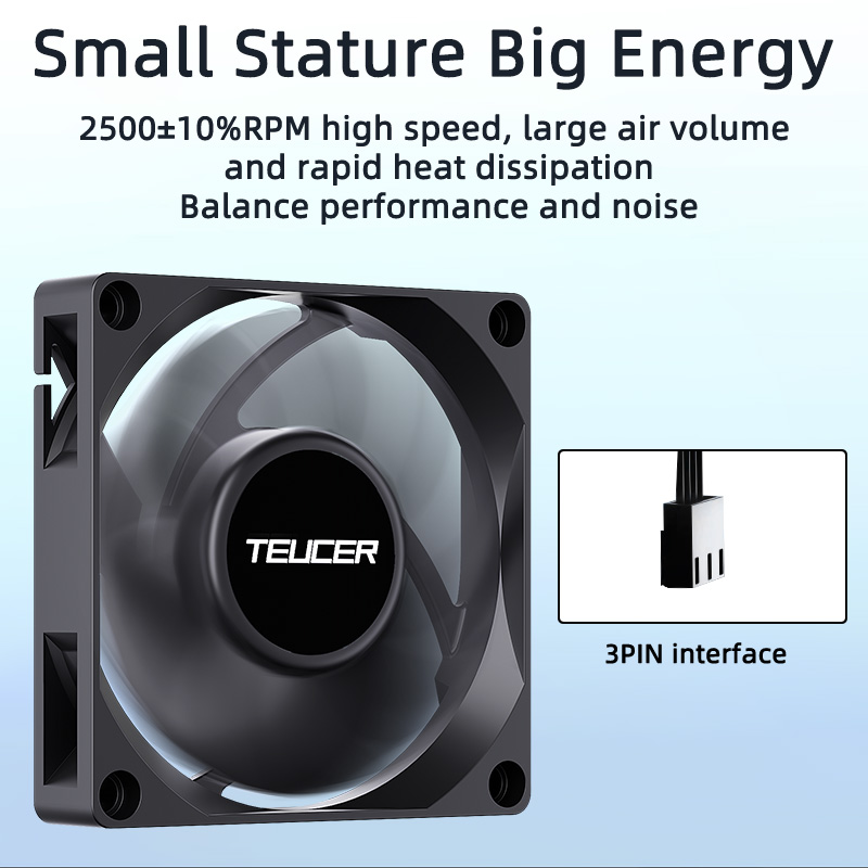Teucer UT-7015 7cm Chassic 冷却フ - Esports Gaming Fan のレビューと価格