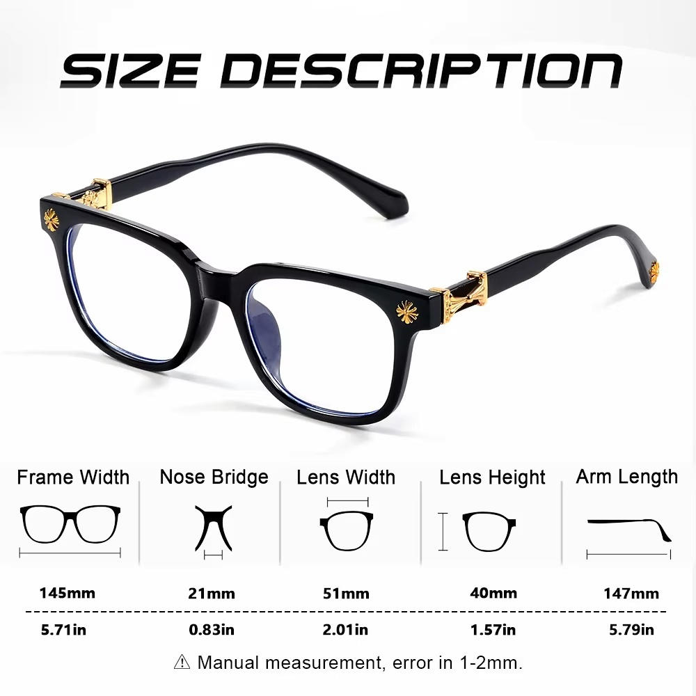 クラシック 2 個正方形抗青色光メガネ男性と女性用黒 & 透 - Gaming Glasses Blue のレビューと価格