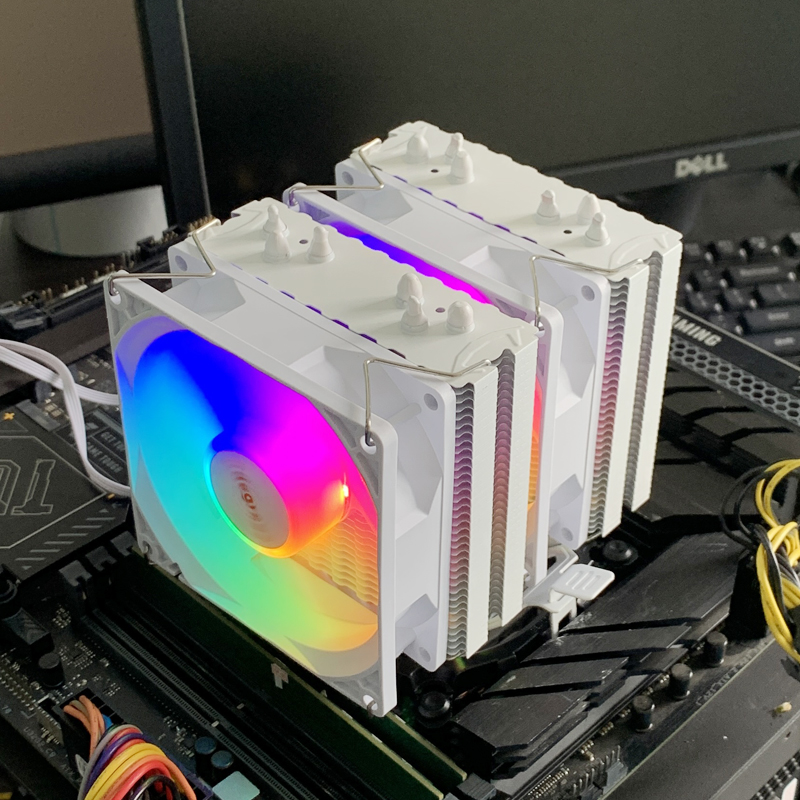 CPU空冷クーラー AM4 6ヒートパイプ PCプロセッサー - Esports Gaming Fan のレビューと価格